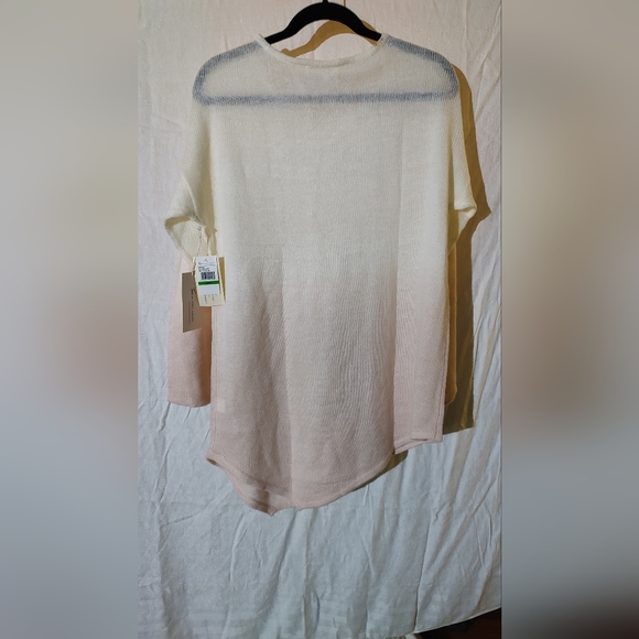 **SOLD** Vince Camuto Ombre Cream & Pink Pullover Scoop Neck Sweater Sz L - Picture 3 of 9